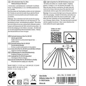 Produktbild für Lichterkette Idena 31040, NewTec, 200 LED, innen + außen