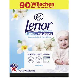 Produktbild für Waschmittel Lenor Sensitiv Baumwollblüte &amp; Tiaré-Blume
