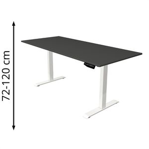 Schreibtisch Kerkmann Move 1, anthrazit / weiß