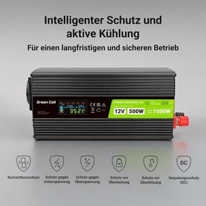 Produktbild für Spannungswandler Green-Cell INVGC12P500LCD
