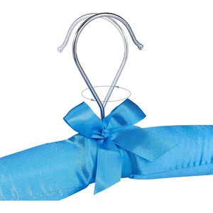Produktbild für Hosenbügel Relaxdays 1003136954, aus Metall mit Satinbezug