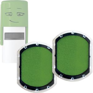 Ersatzstempelkissen Colop Nio School Emoji,2 Stück