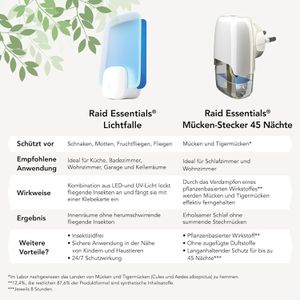 Produktbild für Insektenvernichter Raid Essentials Lichtfalle