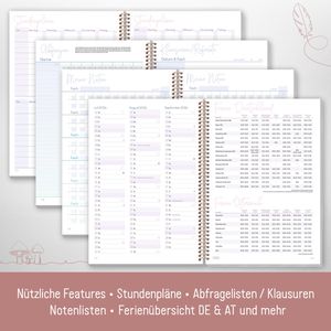 Produktbild für Schülerkalender Häfft College-Timer Poppy, Schuljahr 2025/2026