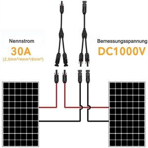 Produktbild für Solarstecker EnjoySolar MC4 2-fach-Verteiler