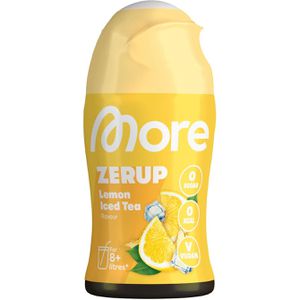 More Sirup Zerup Eistee Zitrone, zuckerfrei, für ca. 8 Liter Fertiggetränk, 65ml