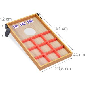 Produktbild für Wurfspiel Relaxdays 2-in-1 Cornhole &amp; Tic Tac Toe
