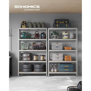Produktbild für Schwerlastregal Songmics 5 Holzböden