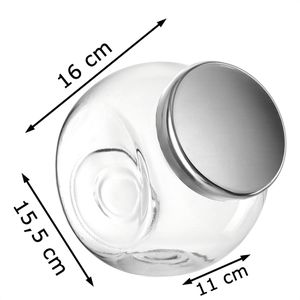 Produktbild für Vorratsglas Montana Candy 054231, mit Metalldeckel