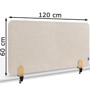 Produktbild für Tischtrennwand Legamaster 7-209821, beige