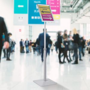 Produktbild für Infoständer Böttcher-AG aus Aluminium, silber, A3