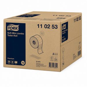 Produktbild für Toilettenpapier Tork Mini Jumbo Premium 110253, T2