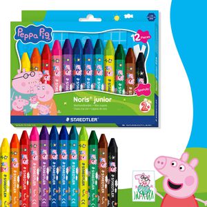 Produktbild für Wachsmalstifte Staedtler Noris junior Peppa Pig 224