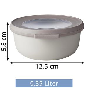 Produktbild für Frischhaltedose Mepal Cirqula rund, aus Kunststoff