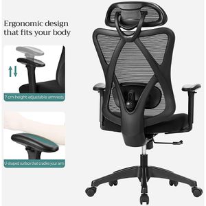 Produktbild für Bürostuhl Songmics OBN063B01