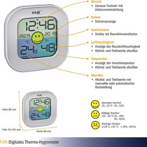 Produktbild für Thermo-Hygrometer TFA 30.5050.54, digital