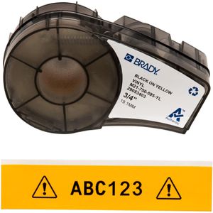 Produktbild für Schriftband Brady M21-750-595-YL-BK, 19,05mm