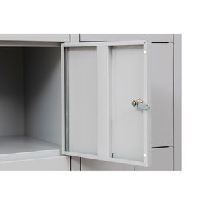 Produktbild für Schließfachschrank G-Office SHC.15, lichtgrau