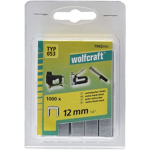 Produktbild für Tackerklammern Wolfcraft 7042000, extra hart, 12mm
