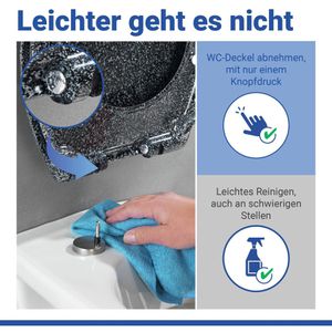 Produktbild für WC-Sitz Wenko Ottana 18902100, oval, aus Duroplast