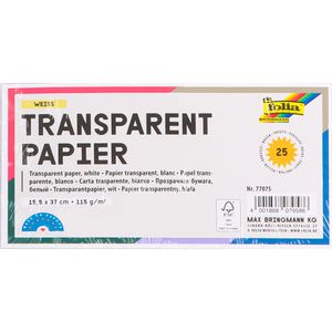 Produktbild für Transparentpapier Folia 77075, 15,5 x 37cm