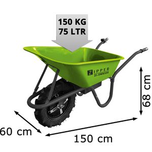 Produktbild für Schubkarre Zipper ZI-EWB500, Tragkraft 150kg