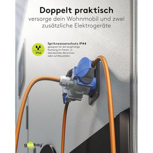 Produktbild für Verlängerungskabel Goobay 76265, für außen IP44