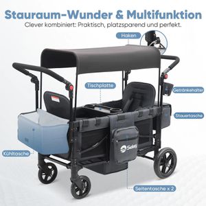 Produktbild für Bollerwagen Sekey FW153, faltbar