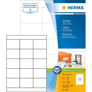 Universaletiketten Herma 4278 Premium, weiß
