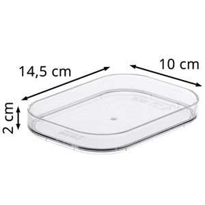 Produktbild für Deckel-Aufbewahrungsbox Smartstore Compact XS, transparent