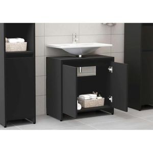 Produktbild für Waschbeckenunterschrank vidaXL 802643, stehend