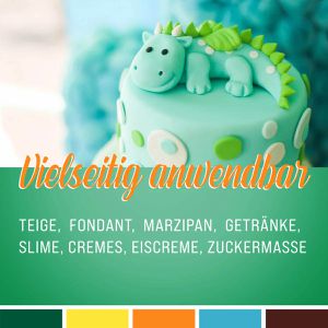 Produktbild für Lebensmittelfarbe Belissia Set Dino, wasserlöslich
