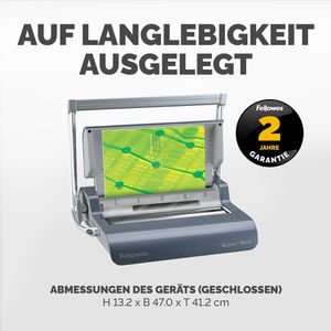 Produktbild für Bindegerät Fellowes Quasar Wire, A4, manuell