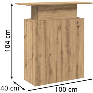 Produktbild für Empfangstheke vidaXL 859059, artisan eiche