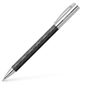 Produktbild für Drehbleistift Faber-Castell Ambition Rhombus, schwarz/silber