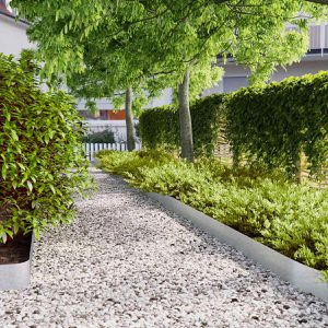 Produktbild für Rasenkante vidaXL 860147, silber, UV-beständig, flexibel