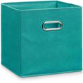 Aufbewahrungskorb Zeller 14118, 32L 32 x 32 x 32 cm, Stoff, petrol