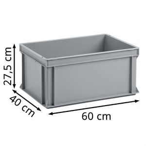 Produktbild für Eurobox Fetra 1339, grau, 55 Liter