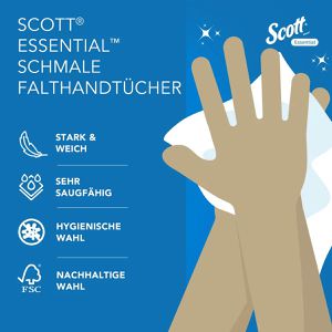 Produktbild für Papierhandtücher Scott Essential, 6609, 2-lagig
