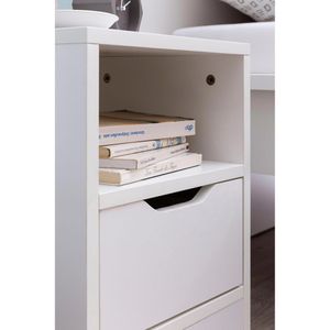 Produktbild für Nachttisch Wohnling WL5.700, weiß, aus Holz, stehend