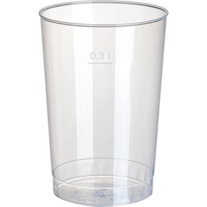 Trinkbecher Papstar 16147, transparent, PP