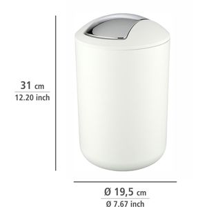 Produktbild für Mülleimer Wenko Brasil L, weiß
