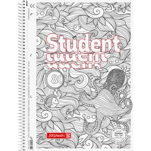 Produktbild für Collegeblock Brunnen ZENart, Krake, 106742801, A4
