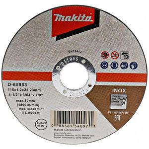 Produktbild für Trennscheibe Makita D-65953, Inox, Bohrungs-Ø 22,23 mm
