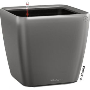Übertopf Lechuza QUADRO LS 35, anthrazit metallic, 36x33x36cm