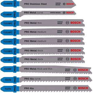 Stichsägeblätter Bosch PRO Metal and Alu Set
