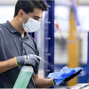 Produktbild für Putztuchrolle Tork 128407, W1, aus Zellstoff, blau