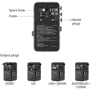 Produktbild für Reiseadapter Verbatim Charge n Travel, GaN III, 70W