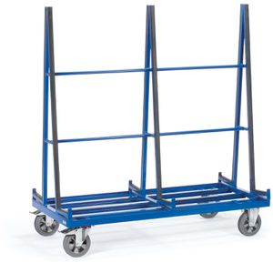 Plattenwagen Fetra 4476, Gummireifen