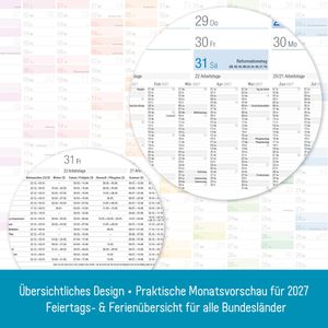 Produktbild für Plakatkalender Häfft 10038-3 Rainbow gefalzt, 2026